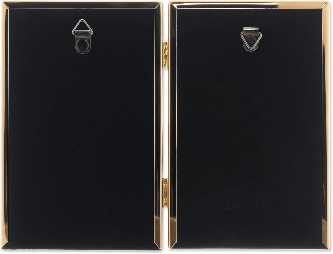 Lawrence Frames Doppel-Bilderrahmen, 10 x 15 cm, goldfarben, 4x6 Double 4x6 Double gold, 4x6 Double