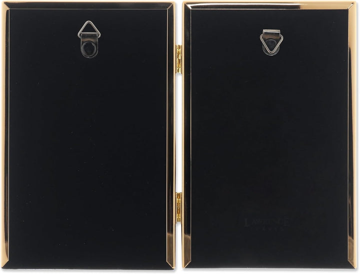 Lawrence Frames Doppel-Bilderrahmen, 10 x 15 cm, goldfarben, 4x6 Double 4x6 Double gold, 4x6 Double