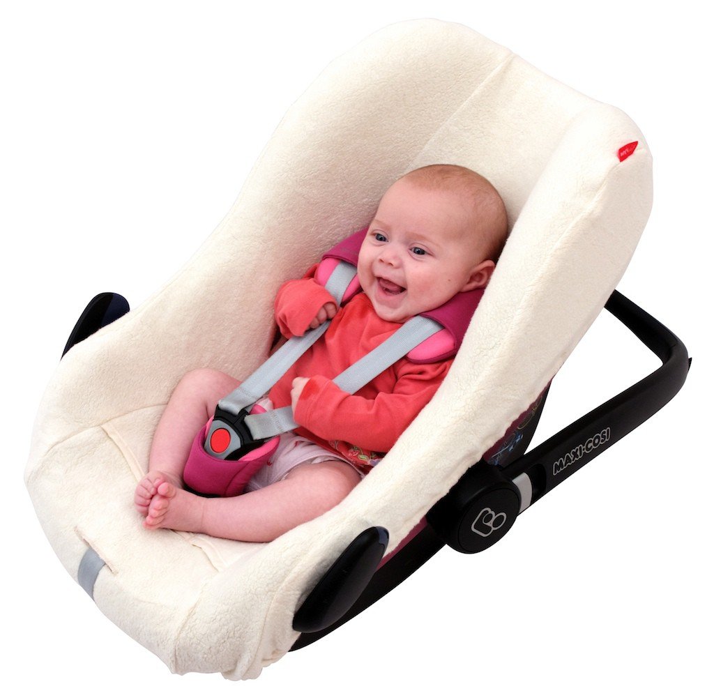 ByBoom - Frottee Sommerbezug, Schonbezug für Babyschale, Autositz, z.B. Maxi Cosi CabrioFix, City, P
