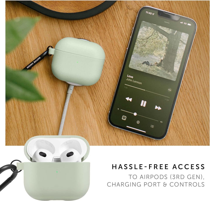 Native Union Roam Hülle für AirPods (Gen 3) – Glatte, minimalistische Hülle mit Clip – Kompatibel mi