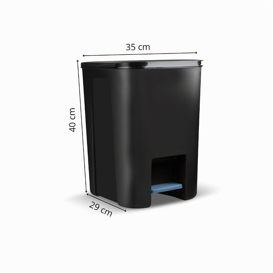 Mülleimer Küche Mülltrennsystem Set 4 Stück 25 L Abfalleimer Müllbehälter Mit Pedal Treteimer Kunsts