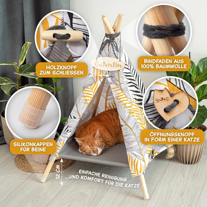 Outentin hundehöhle für kleine Hunde und Haustier – Stylish Katzenbett höhle – Modische hundehütte I