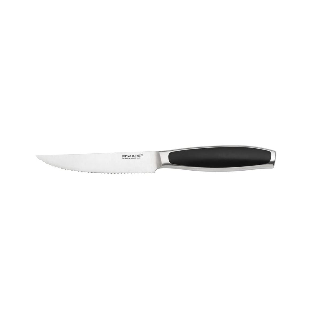 Fiskars Tomatenmesser, Gesamtlänge: 22 cm, Qualitätsstahl/Kunststoff, Schwarz, Royal, 1016462 11 cm