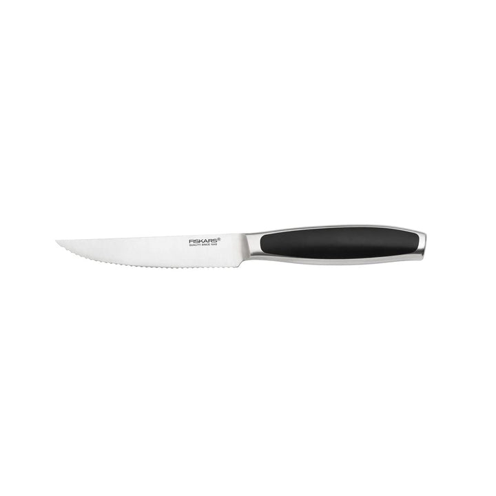 Fiskars Tomatenmesser, Gesamtlänge: 22 cm, Qualitätsstahl/Kunststoff, Schwarz, Royal, 1016462 11 cm