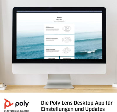 Poly - Sync 60 Smart Speaker-Phone (Plantronics) für Flexibles Arbeiten - Anschluss an PC/Mac mit US