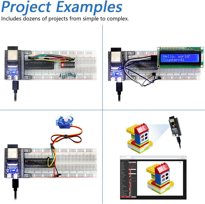 FREENOVE Super Starter Kit for ESP32-S3-WROOM (Included) (Compatible with Arduino IDE), Onboard Came