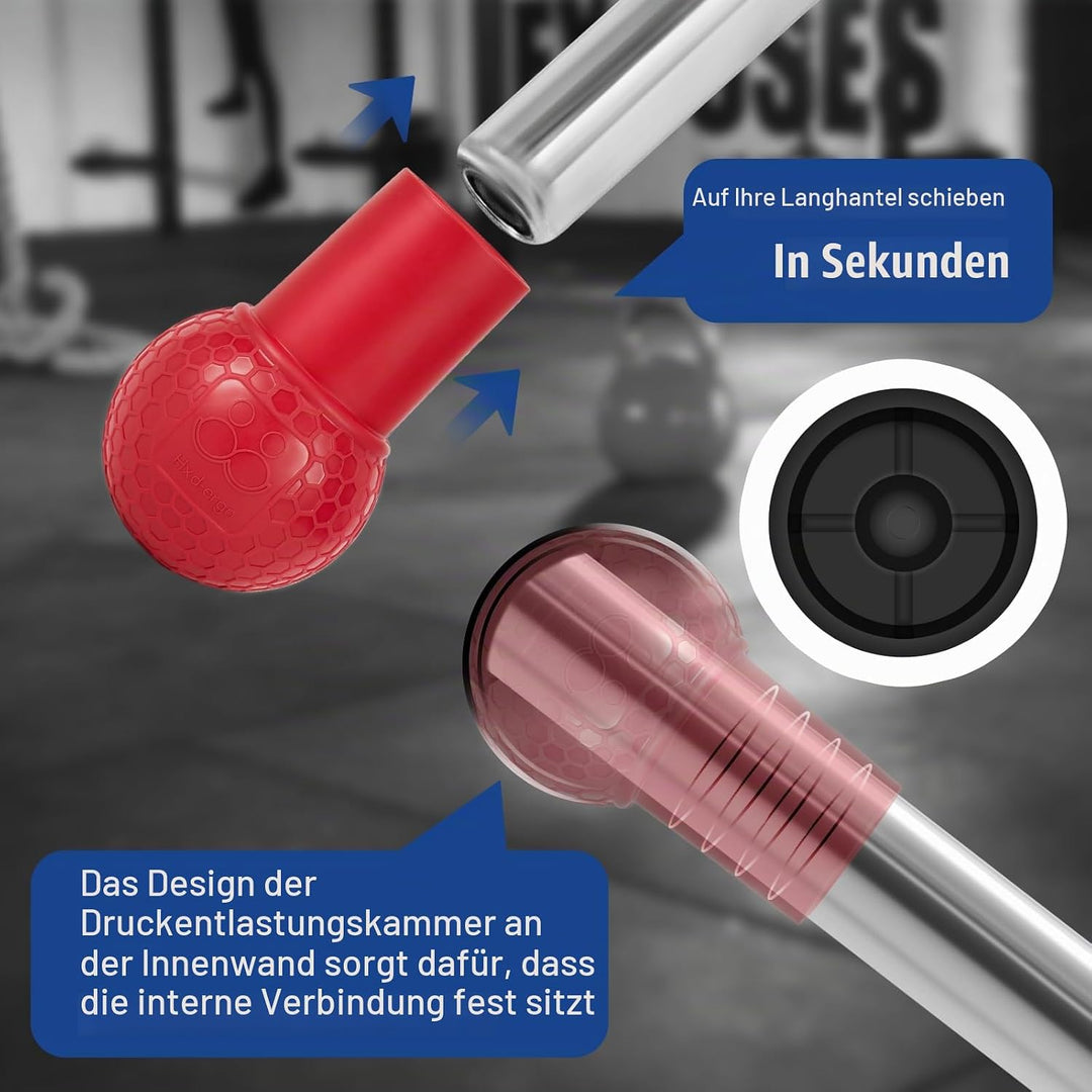 HXD-ERGO Landmine Aufsatz für Langhantel, Langhantel Zubehör Landmine Base Griffe für 2" Olympiastan