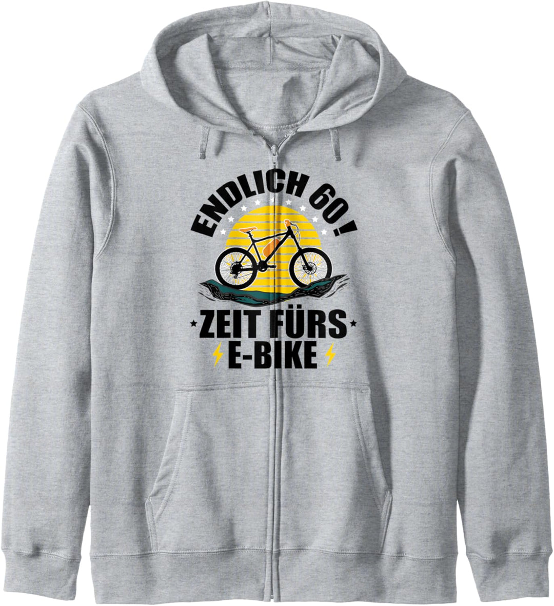 60. Geburtstag Fahrrad - Endlich 60! Zeit fürs E-Bike Kapuzenjacke