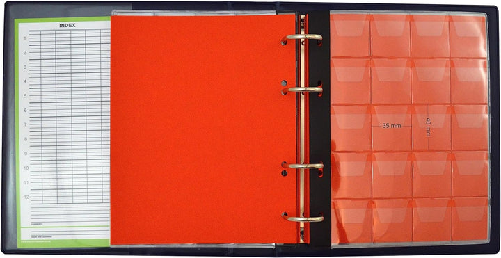 Collector Münz-Sammelalbum mit Etui für 300 Verschiedene Münzen-Grössen, von Grossen bis Kleinen Mün