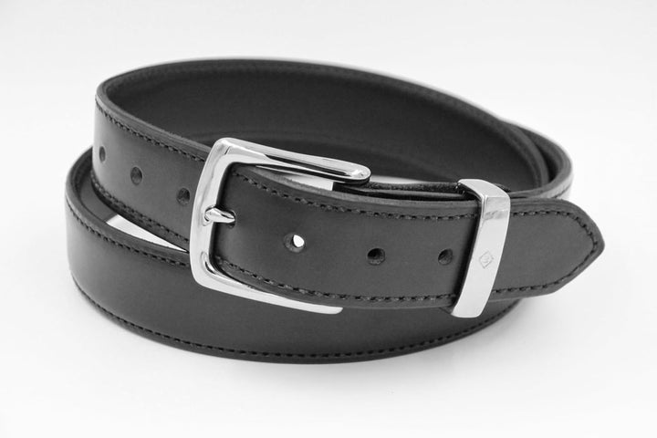 Aker Leather Einfarbig für Herren. 30 Inch Schwarz, 30 Inch Schwarz