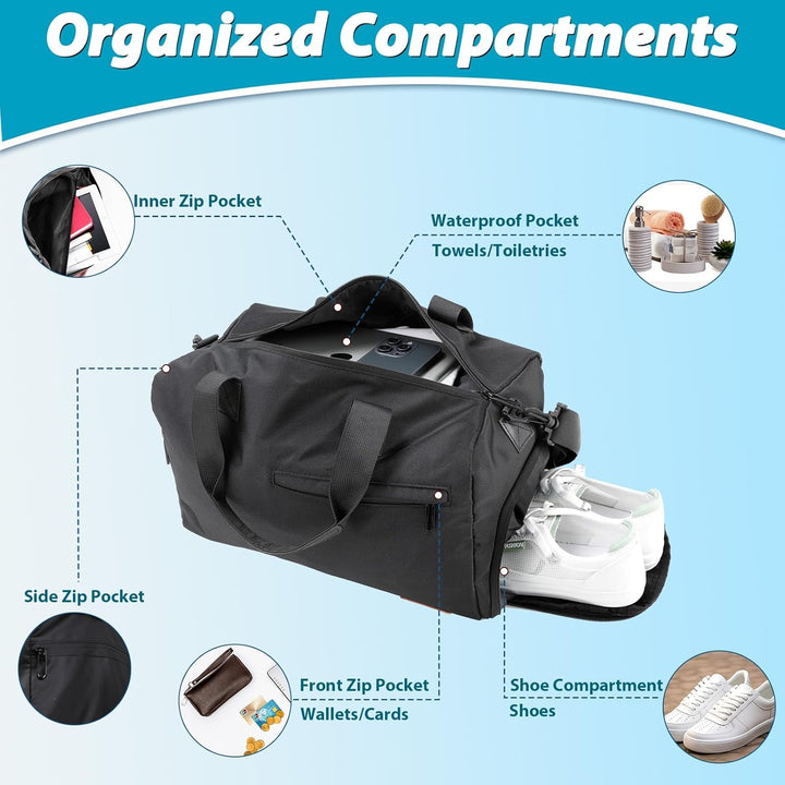 Romon Sporttasche Reisetasche, Sportbeutel Sporttaschen Schwimmtasche Duffle Bag Trainingstasche mit