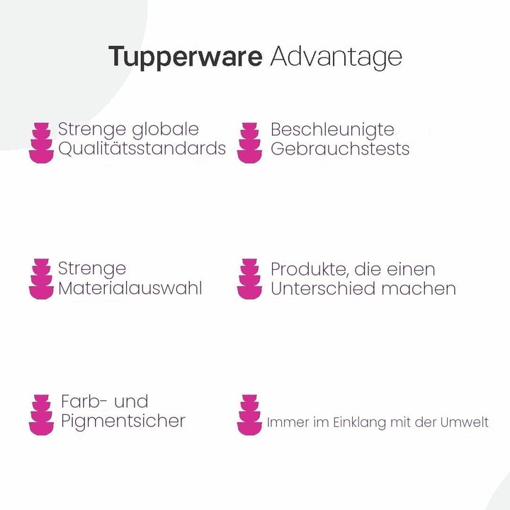 Tupperware Auslaufsichere tropische Schalen, 210 ml, 4 Stück