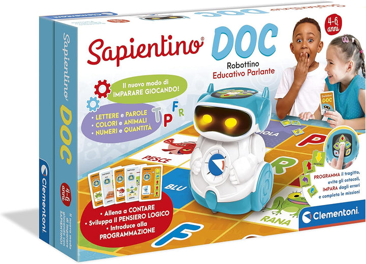 Clementoni Sapientino Doc Robot Coding und Programmierung, Lernroboter (auf Italienisch) für Kinder