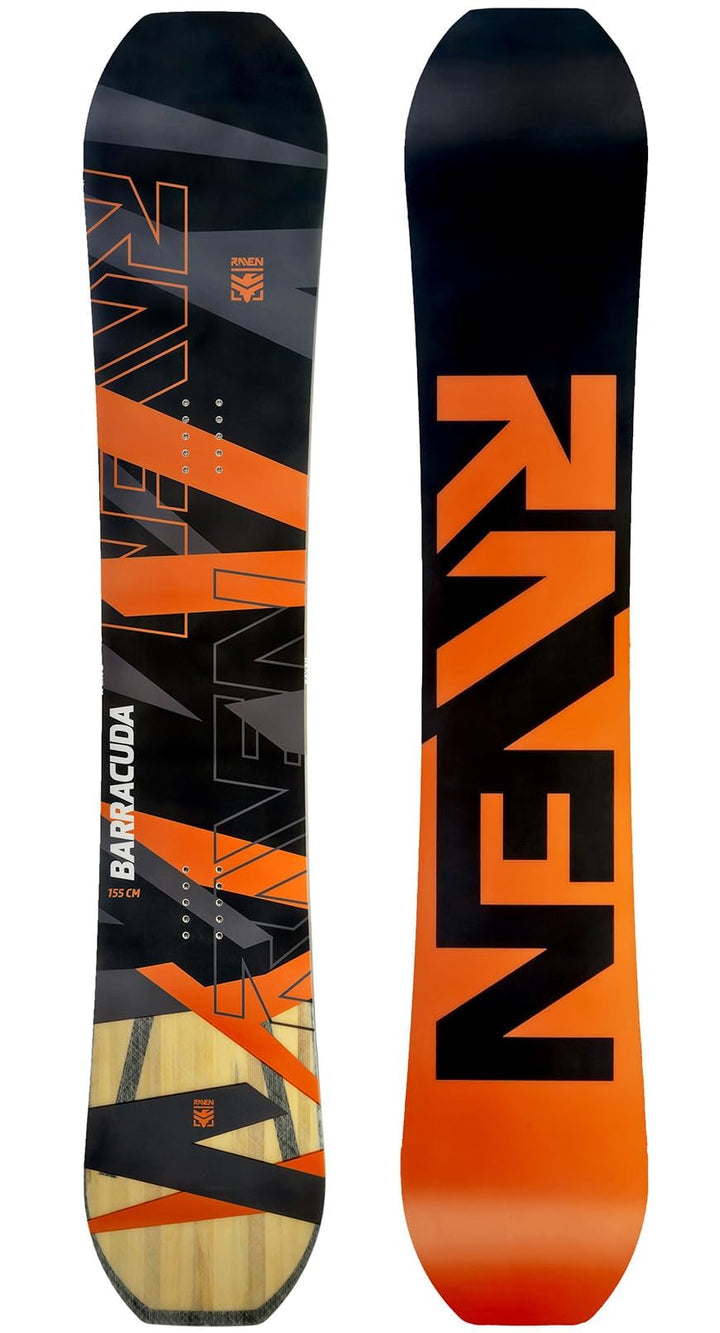 Snowboard RAVEN Barracuda Carbon Orange oder Lime 157cm Wide Orange, 157cm Wide Orange