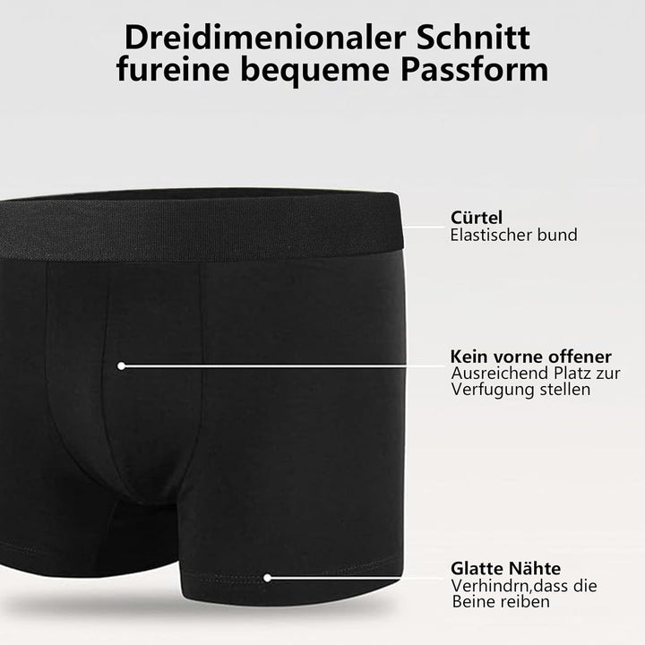 Natural Feelings 2-10er Herren Unterhosen Männer Baumwolle Boxershorts Herren Pack Unterwäsche Men L