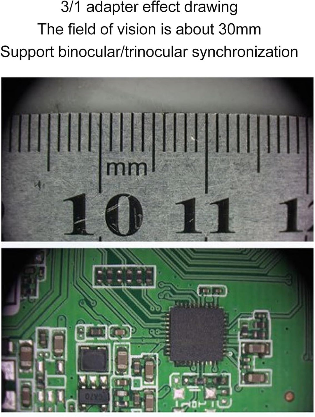 Trinokular-Stereomikroskop, CTV-Objektivadapter, CCD-Kamera-Schnittstellenadapter, Industriekamera-A