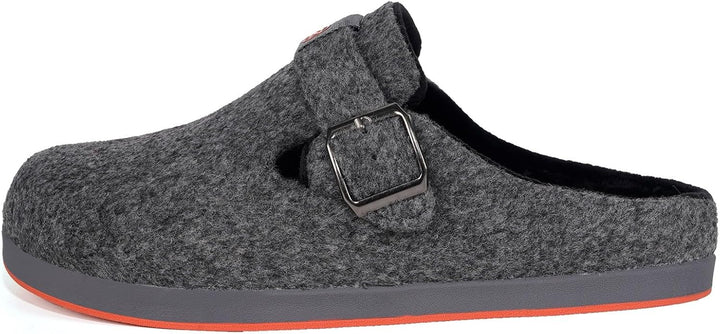 Sisttke Hausschuhe Damen Herren Filzpantoffeln Unisex Winter Geschlossen Pantoffeln mit Wechselfussb