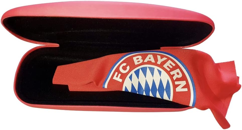 FC Bayern München Brillenetui mit Brillenputztuch - Logo - rot Etui FCB