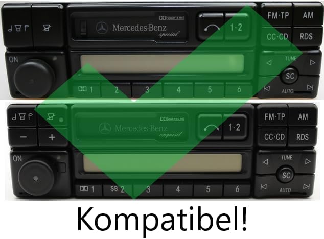 BlueMusic Bluetooth Audio Freisprech Adapter für Mercedes Radio Special Exquisit Becker