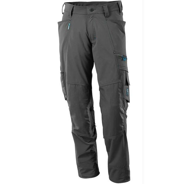 Mascot Hose mit Knietaschen, Stretchstoff Hose Grösse 76C52, dunkelanthrazit
