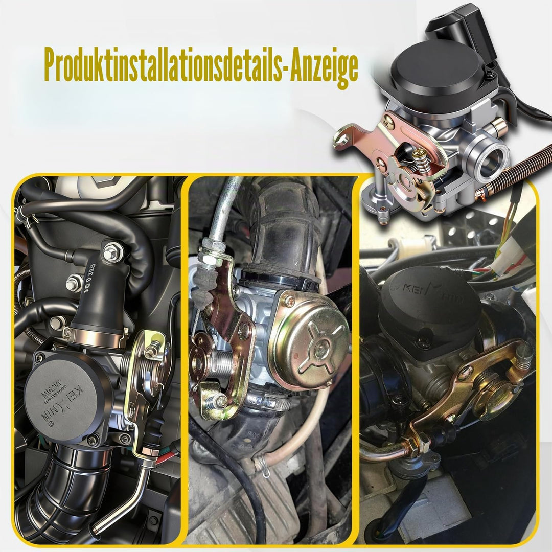 JFG RACING 18 mm CVK PD18J Vergaser für 4-Takt GY6 50CC 139QMB 139QMA Scooter Jonway Baja Jmstar Lan