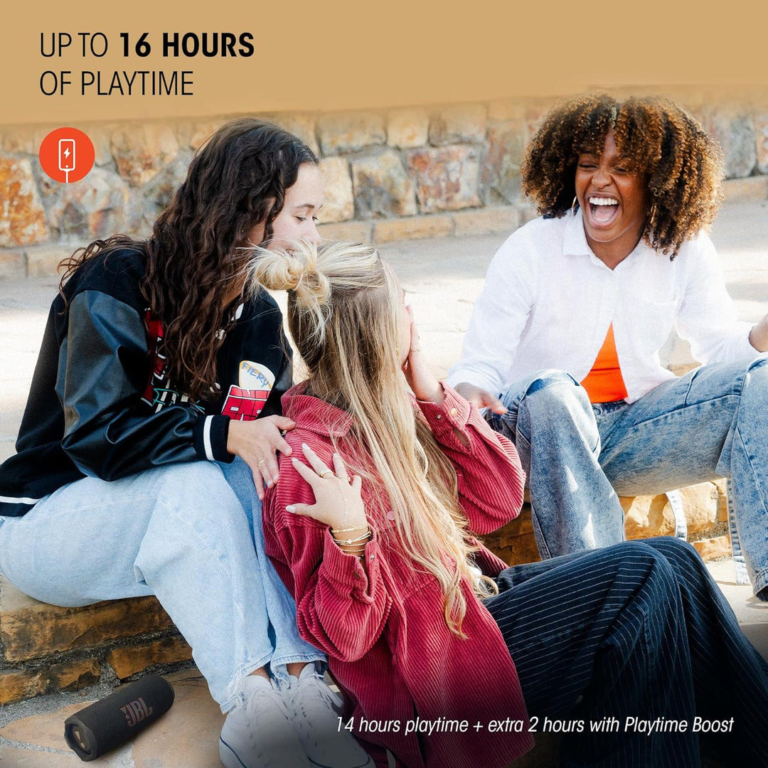 JBL Flip 7, kabelloser tragbarer Bluetooth-Lautsprecher, 16 Stunden Akkulaufzeit, IP68 wasserdicht,