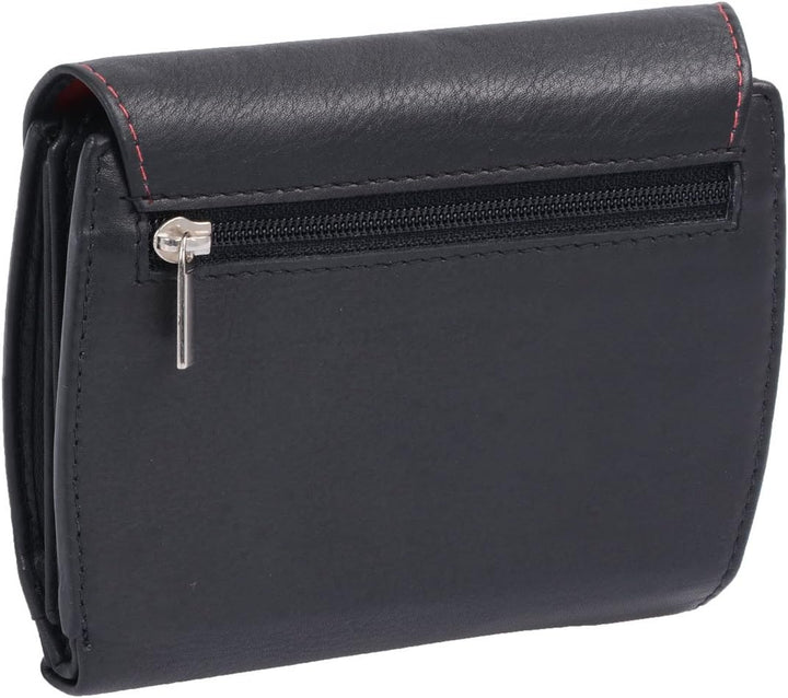 AVANCO Leder Damenbörse Damen Geldbörse Börse 22- (52A) Damen Portemonnaie Damen Geldbörsen Damen Ge