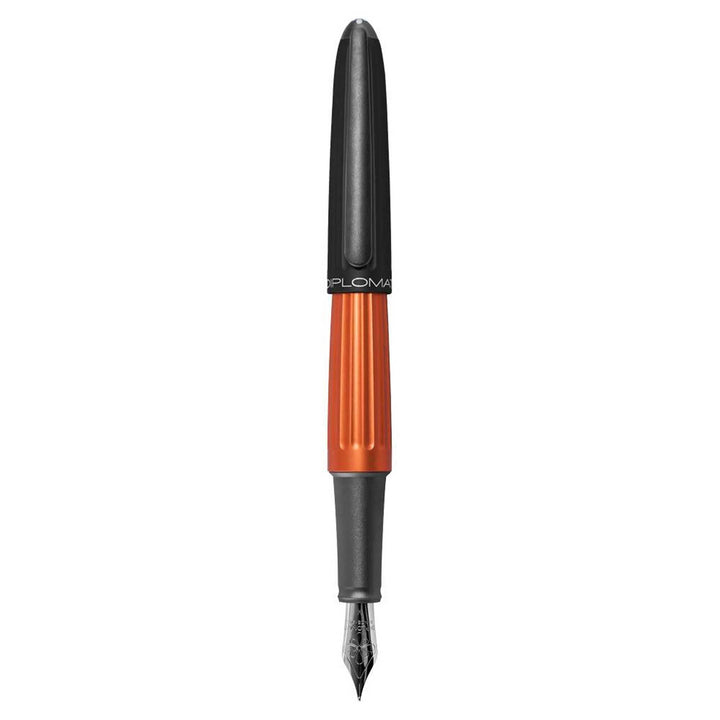 DIPLOMAT Füllfederhalter Aero Orange Schwarz - F/mit Geschenkbox/Füllhalter, 1 Stück (1er Pack)