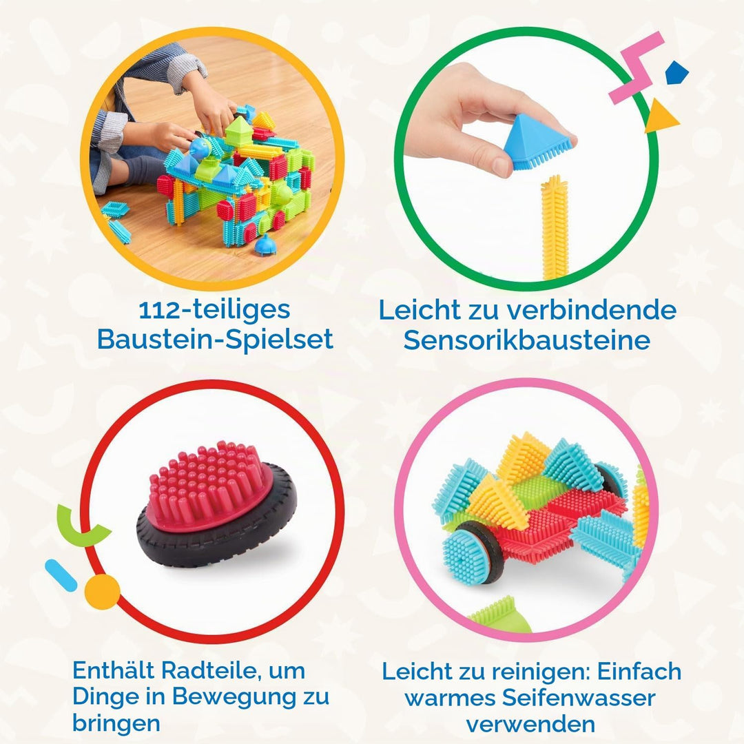 Au Sycomore BR3114Z Bristle Blocks, 112 TLG. Basic Builder Box ab 2 Jahre