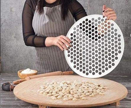 XL Pratic Ravioli-Form - Manti Form Manti Kalibi - Ravioli-Ausstecher - Teigschneidegerät 199 Löcher