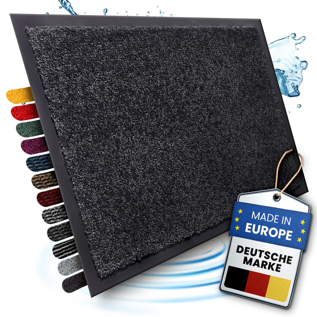 Bodenständig® Saubere Schuhe Dank saugstarkem Stoff (robust) perfekte Grösse Schwarz in 40x60cm - Fu