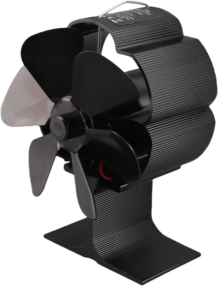 TOPINCN 6 Flügel Wärmebetriebener Ofenventilator, Kaminofenventilator aus Aluminiumlegierung, Holzof