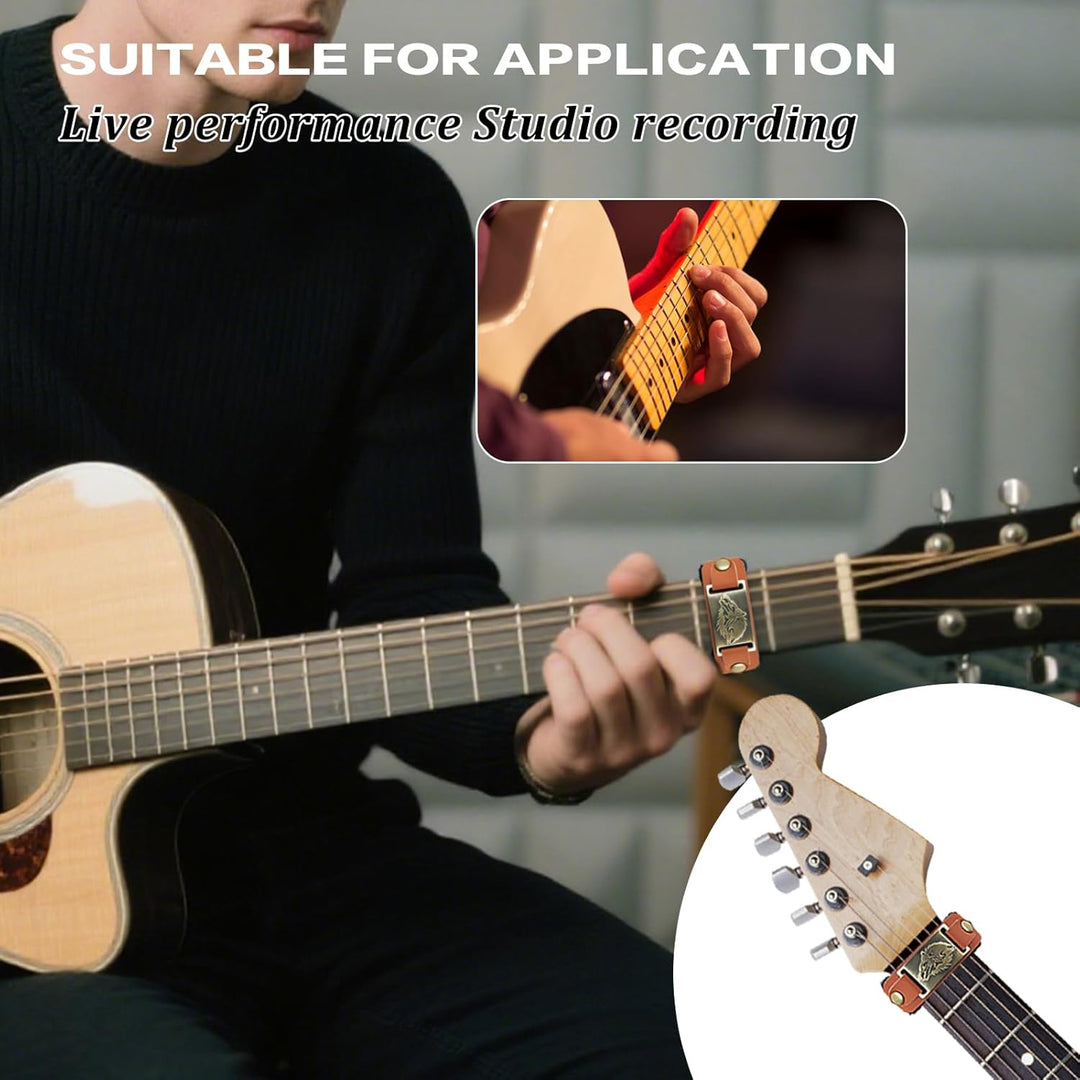 2 Stück Gitarrensaiten-Dämpfer, Griffbrett-Dämpfer, weiches Material, verstellbare Muting-Lösung für