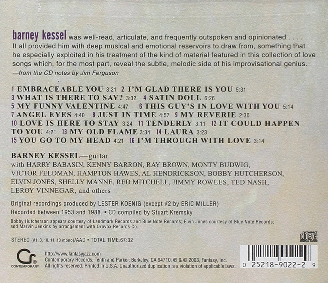 Plays for Lovers, Audio-CD