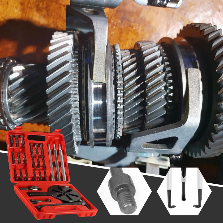 JAOGAUS 21 in 1 Lagerabzieher Set, Polradabzieher Lager Abzieher Radlager Werkzeug Set mit Spannzang