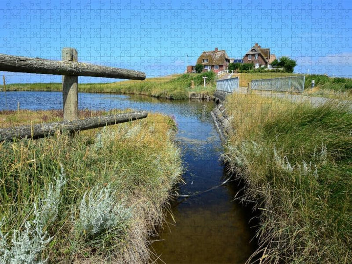 CALVENDO Puzzle Hallig Hooge 1000 Teile Lege-Grösse 64 x 48 cm Foto-Puzzle Bild von Sarnade, 1000 Te