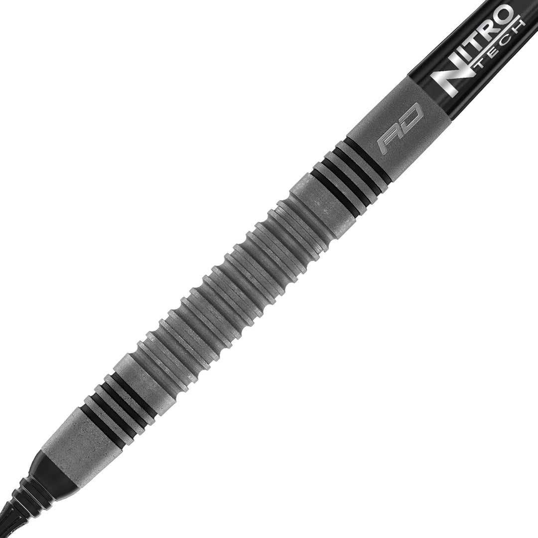 RED DRAGON Jonny Clayton Oxide Auflage Premium Tungsten Darts Set mit Flights und Stielen 18.0 Gramm
