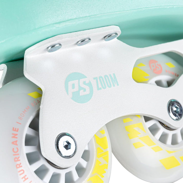 Powerslide Inline Skates Zoom Baby Blue 80, Unisex für Herren und Damen in Blau, 80mm/85A Rollen, AB