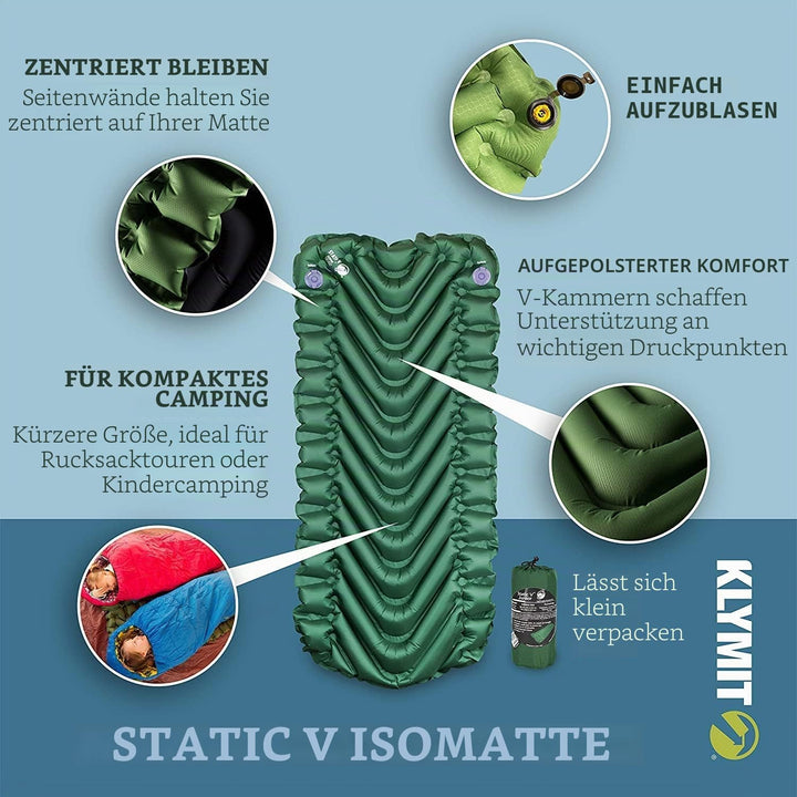 Klymit Static V Isomatte Grün, Grün
