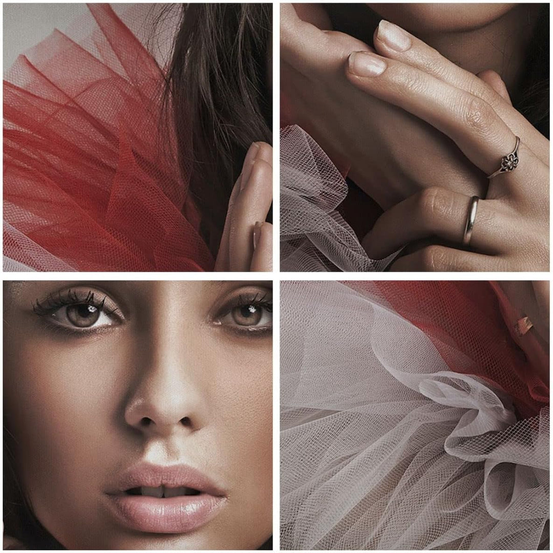 Bilder auf Leinwand Schönheit kleid mode modell Leinwandbild 60x60cm Wandbilder Dekoration Wohnzimme