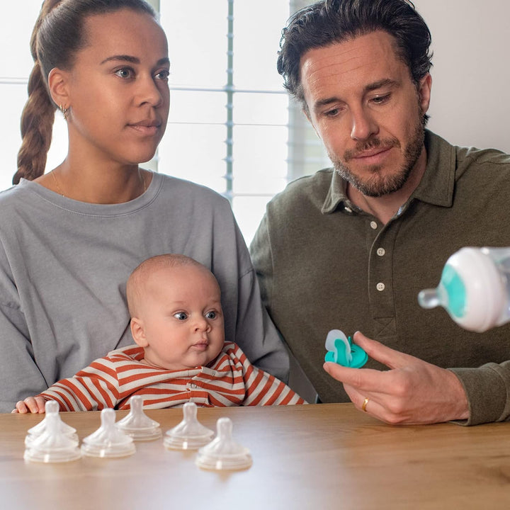 Philips Avent Babyflaschen mit AirFree Ventil & Avent Babypflege-Set – Starter-Set mit 9 Zubehörteil