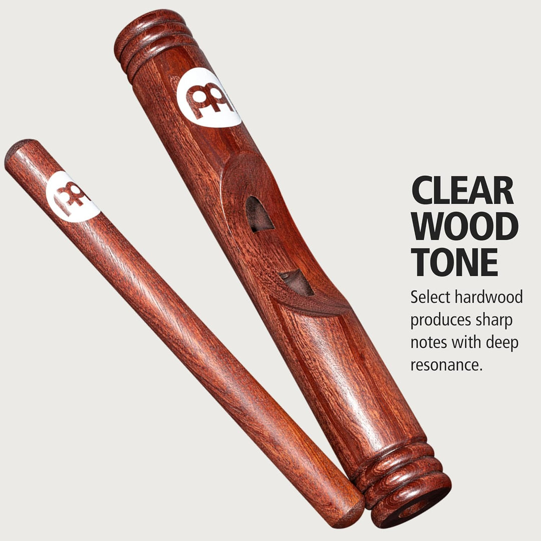 Meinl CL3RW African Wood Claves, Redwood