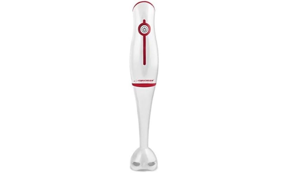 Stabmixer Frappè 250W Weiss-Rot 6,5 x 6,5 x 37 Weiss, Rot, 6,5 x 6,5 x 37 Weiss, Rot