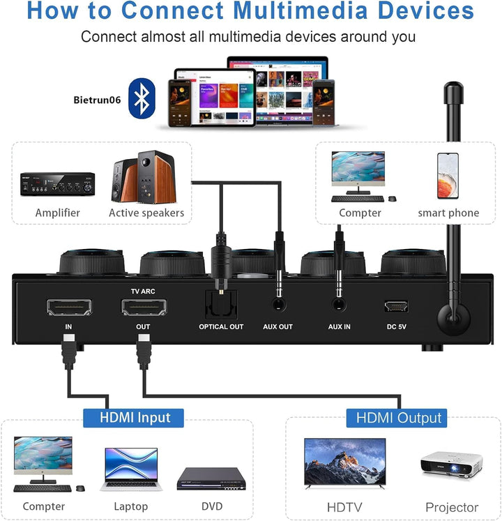 DIGITNOW! Karaoke Mikrofon Kabellos, Bluetooth Karaoke Anlage mit Drahtloses Mikrofon, Dual Funkmikr