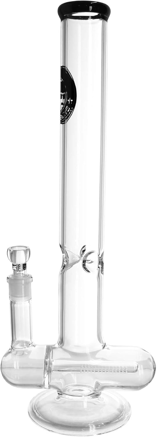 Heisenberg Inline Bong Glasbong mit Eisfach und Stemline Perkolator 18,8 Schliff NS19 (ohne Tree Per