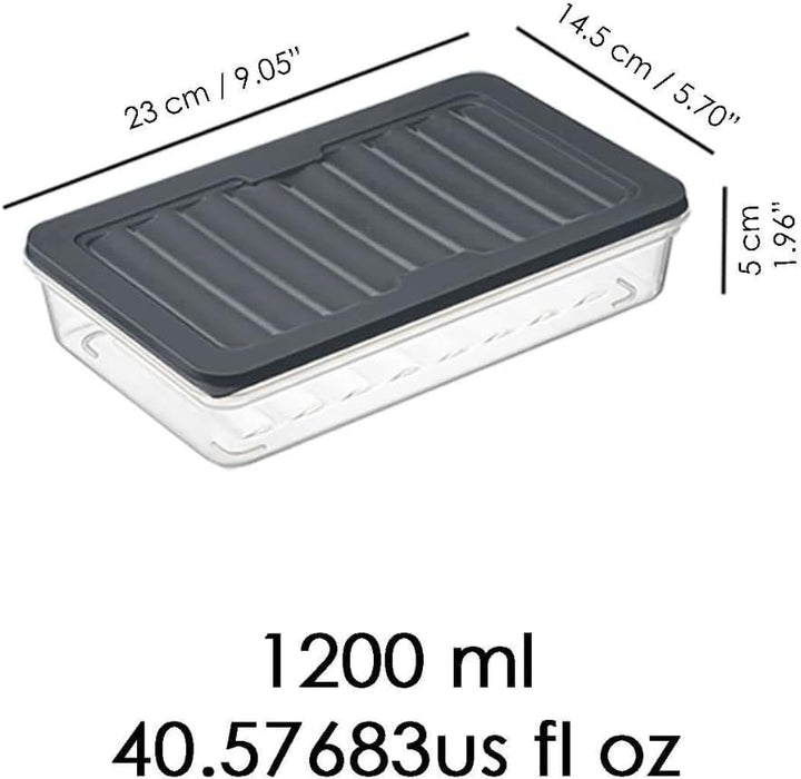 Stapelbare Frischhaltedosen, Vorratsdosen-Set, Gefrierfach & Kühlschrank Organizer mit Deckel, Frost