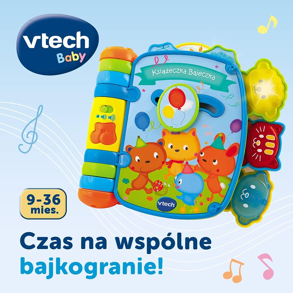 Trefl VTech Książeczka Bajeczka Elektroniczna Zabawka Edukacyjna dla Dzieci od 9 miesięcy