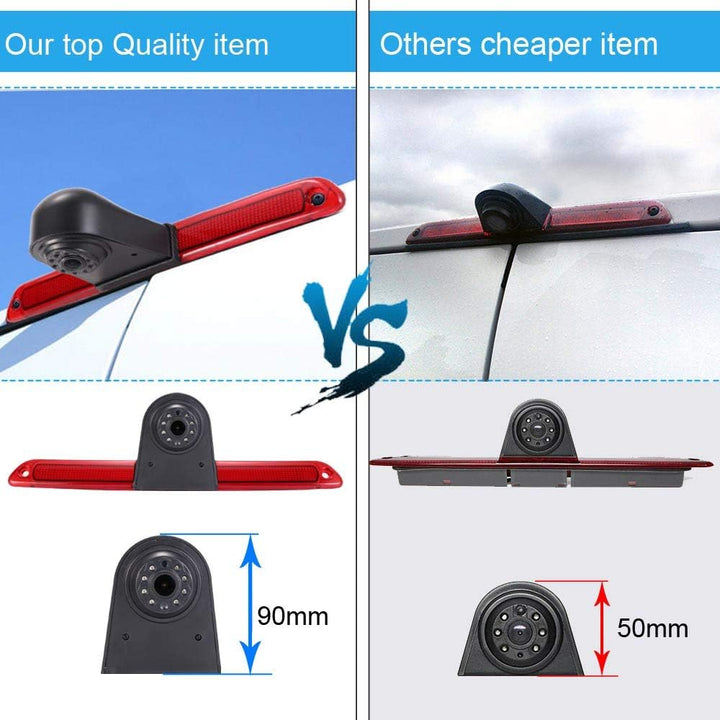 「18mm Linse Top Qualität Rückfahrkamera + 4.3 Zoll TFT LCD Bildschirm Auto Monitor」Bremsleuchte Auto