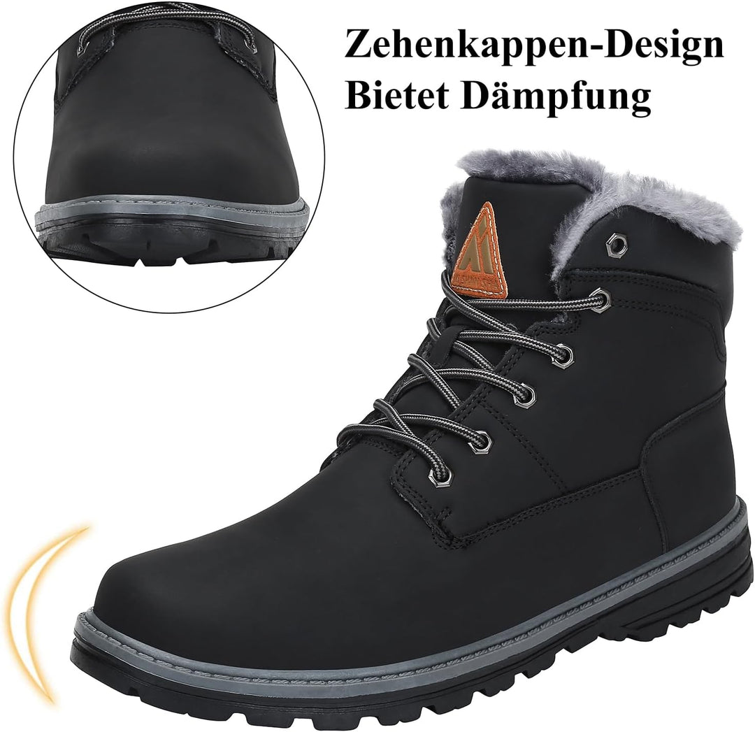 PASTAZA Warme Winterschuhe Herren Damen Winterstiefel Outdoor Winterboots Gefüttert Schneestiefel 37