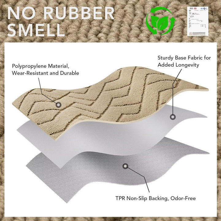 Biscpro Fussmatte Innen Aussen Waschbar eingangsteppich innen Schmutzfangmatte rutschfest,Türmatte I